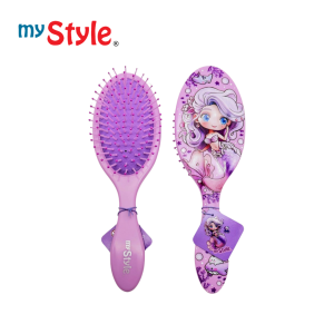 My Style TM 1230 LILAC Hairbrush - Sisir Gagang Karakter Anti Kusut Anak Perempuan