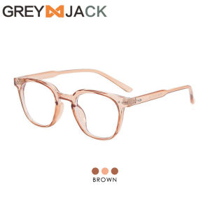 Grey Jack Kacamata Antiradiasi Blueray Model Kotak Ringan TR90 Model Ringan Bisa Minus Fashionable Pria Wanita 9346