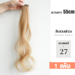 วิกผมไฮไลท์ ผมปลอม แฮร์พีช ช่อไฮไลท์ ผมไฮไลท์ แฮร์พีช ช่อไฮไลท์ ผมต่อ วิกผม วิกผมผู้หญิง กิ๊บผมไฮไลท์ สไตล์เกาหลี หลากสี ไฮไลท์ผมลอน