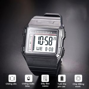Đồng hồ Nam DIRAY CHRONOGRAPH Thể Thao Chống Thấm Nước Bấm Giờ Đèn Nền LED Kỹ Thuật Số