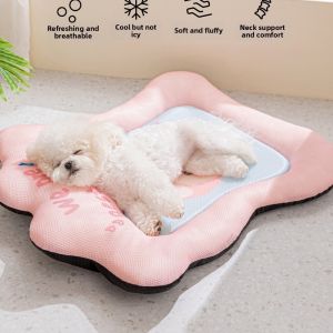ONFIN Cartoon Pattern Pet Cool Cushion Breathable Non-slip Pet Cooling Mat Cute Removable Dog Sofa Bed Hot Weather