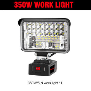 ONEVAN 3/4/5/7 Inch 180° Adjustable Angle LED Work Lights Flashlights Electric Torch Spotlight Portable Dual Usb Output Outdoors Camping Lamp