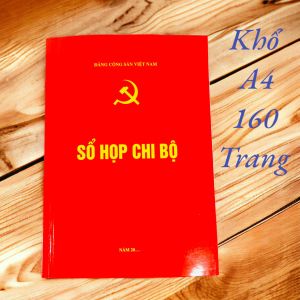 Sổ Họp Chi Bộ - Kích thước A4 - 160 Trang
