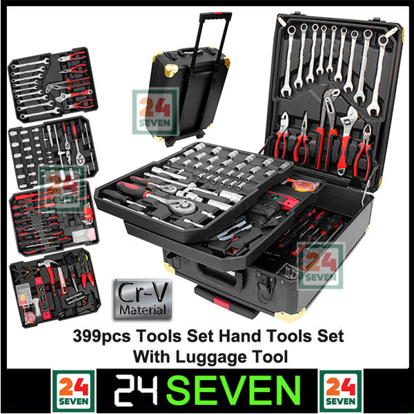 399pcs Tool Set Hand Tools Box Socket Set With Luggage Tool Box CRV T ...