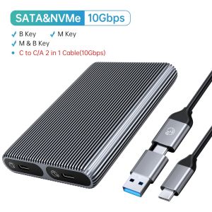 ORICO Kép Bay Nhôm M2 NVMe SSD Bao Vây USB3.1 Gen2 10Gbps Cho M Phím M & B Key NVMe PCIe SSD Với Được Xây Dựng-In Làm Mát Vest