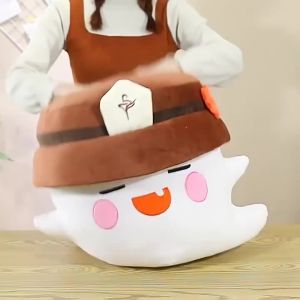 50CM Genshin Impact Ghost Dolls Anime Game Hutao Ghost Hat Plush Toys Cartoon Kawaii Genshin Hu Tao Plush Doll Soft Toy For Kids