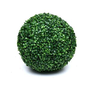 OEUVR 1 Pcs Plastic Realistic Green Home Outdoor Decoration Spherical Hanging Plant Garden Green Plant Grass Ball Plant Ball