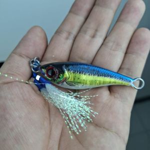 metal jig globefish mocelless dengan UV effect dan GID