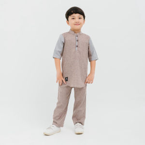Applekidz Set Setelan Baju Muslim Koko Kurta Turki Anak Laki- laki Umur 2- 8 Tahun Kareem