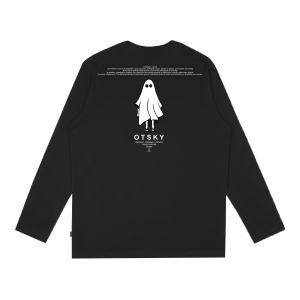 Otsky Kaos Pria Lengan Panjang Ghost x Y4002Y - 14I Hitam Sablon