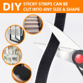 Hook and Loop Tape Fastener Self Adhesive Velcro Tape Strips Heavy Duty Mounting Tape Interlocking Nylon Fabric Double Sided Tape for DIY 12.5/25/38/50mm. 
