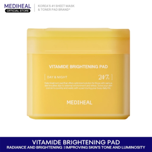 Mediheal Vitamide Brightening Pad 100pcs -Radiance and Brightening Daily Treatment Pads as seen Viral on TikTok