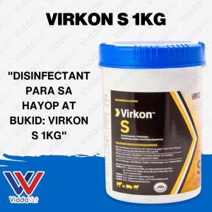 Viddavet Virkon S Broad Spectrum D.isinfectant 1kilo Canister for farm household restaurant piggery poultry