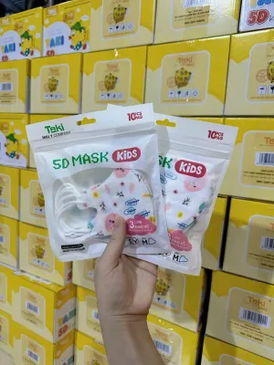 100 CÁI KHẨU TRANG 5D EM BÉ TAKI CHÍNH HÃNG - 10 TÚI ZIP - KHÁCH MUỐN CHỌN BÉ TRAI/GÁI XIN NHẮN SHOP