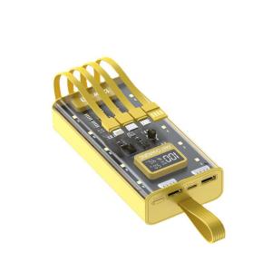 Super Fast Charging Mecha Punk Style Transparent  Large Capacity Power Bank 20000mAh Power Supply