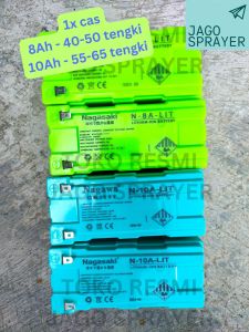 Toko RESMI Aki Lithium 12V 8Ah & 10Ah (HARUS dicas charger lithium) Sprayer Elektrik Nagasaki Nagawa Tengki Alat Semprot accu baterai Alat Semprot Pertanian bunuh hama disinfektan otomatis 2in1 manual mesin semprot cba swan dgw topagri..