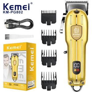 Kemei KM-PG802 Hair Clipper Alat Cukur Rambut KM PG802 - Gold
