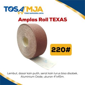 AMPLAS ROLL ECER Grit 40 60 80 100 120 150 180 220 240 300 320 400 Per Meter / AMPLAS METERAN TEXAS