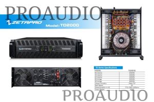 Power Amplifier Zetapro TD2000 / TD 2000 / TD-2000 Original