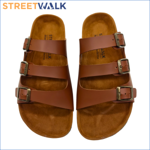 Streetwalk Marikina Made Three Strap Sandals for Men 3-Strap Sandals for Male in Colors White Black Brown Sandals Marikina Made Official Shoes Store for Boys Three Strap Flip Flops & Slippers Panlalaki 3-Strap Beach Slippers & Sandals (Code: EMMAN-04)