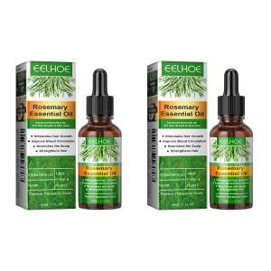 【ซื้อ 1 แถม 1】Eelhoe น้ำมันหอมระเหยโรสแมรี่การเจริญเติบโตของเส้นผมช่วยบำรุงปรับปรุงการไหลเวียนโลหิตหนังศีรษะป้องกันผมร่วงเสริมสร้างดูแลเส้นผม30มล