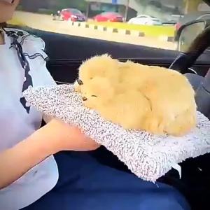 Car Dashboard Ornaments Decor Cute Simulation Plush Cats Dogs Toy Automobiles Decoration Interior Children Gift Auto Acc