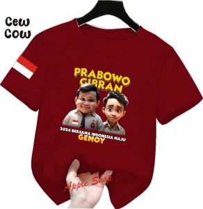 Kaos Dewasa Dan Anak2 Gemoy Wobran24 Viral 2024 Kaos Anak Kaos Murah Gemoy Capres Prabowo Gibran
