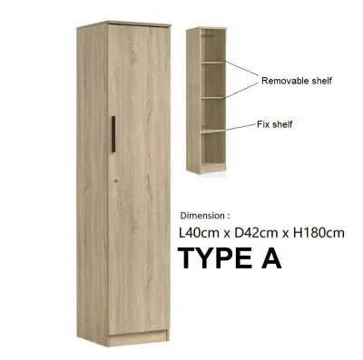 Compact 1 Door Wardrobe