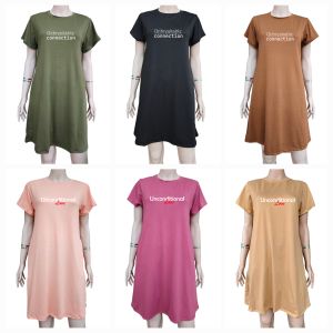 SD8 Maternity T-shirt Dress with Side POCKETS and with Statement / Caption. "BELIEVE" and "MINIMALIST"