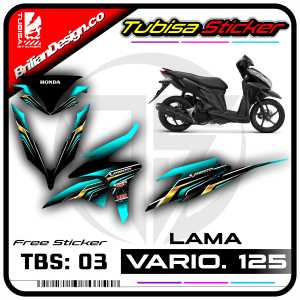 Sticker Striping Variasi Vario 125 Old/Lama - Stiker Striping Motor Vario 125 Old. TBS.03