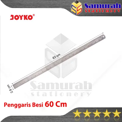 Penggaris Besi Joyko Panjang 60 cm RL-ST60 Per PCS / Ruller Stainless 60cm ST60