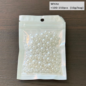 10g/bag 3-8mm Mixed Size Beads Colorful Pearls Imitation Pearl Diy Craft Fuzzy wire Accessories