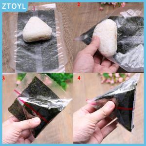 ZTOYL  20Pcs Double Layers Triangle Rice Ball Packing Bag Seaweed Onigiri Sushi Bag Sushi Making Packaging Bag Tools Accessories