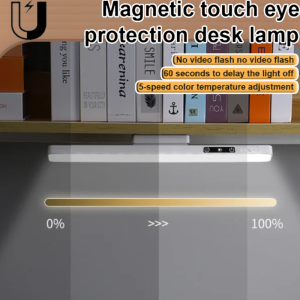 Magnetic Touch Eye Protection Desk Lamp 3-Speed Touch Remote Control Induction Control Bedside Lamp