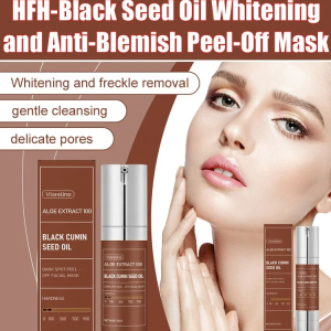 Black Seed Oil Peel Off Face Mask Hydrating and Nourishing Pore Cleansing Mask for Smooth Skin Deep Moisture Facial Mask Gentle Daily Skincare Treatment