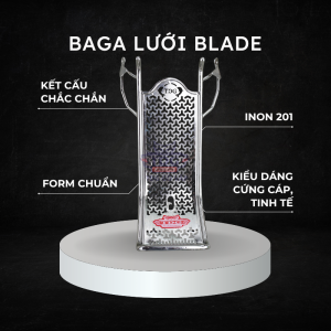 Baga Lưới Wave Blade CNC Inox 201 Dày 10mm TDG – Baga Giữa Trang Trí Cao Cấp Chống Gỉ