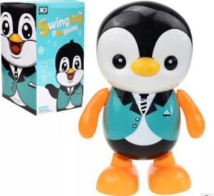 Musical Dancing Penguin Electric Robot Toy Educational Puzzle Doll for Boys Girls Kids Toddlers