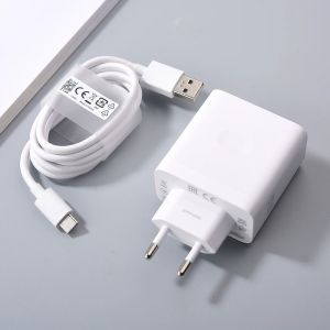 OPPO 80W SuperVOOC Charger EU Fast Charging Power Adapter USB C Cable For OPPO Reno 12 11 10 9 8 Pro Find X2 X3 X5 X6 X7 Pro N32026