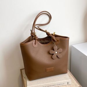 TANTUANG Portable Womens Shoulder Bag PU Leather Large Capacity Handbag Fashion Multifunctional Tote Bag