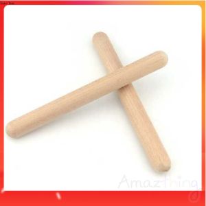 Amazthing 1 pair Rhythm Stick 20cm Percussion Instrument Educational Toys 木制节奏棒