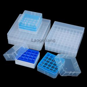 [COD] Laogeliang กล่องชั้นวางหลอดทดลองพลาสติกพร้อมฝาปิดหลอดแรงเหวี่ยงอุปกรณ์ทางห้องปฏิบัติการ