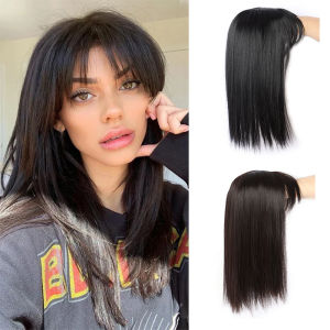 Wig patch top-of-head patch covers gray hair naturally without a trace hair increase volume lightweight seamless airy bangs patch patch