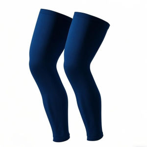 Skin-Tone Invisible UV Protection Ice Silk Leg Sleeves Thin Breathable Calf Covers Cooling UV-Blocking Ice Silk Portable Practical Design Barangan Serbaguna