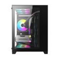 KEYTECH ROBIN MINI Micro ATX Middle Towers RGB Gaming PC Case Computer ...
