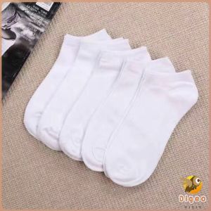 Digeo Mens Cotton Socks Invisible Socks Foot Socks For Men 3 Colors Black/White/Grey