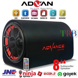 Speaker Bluetooth ADVANCE T-103 BT PRO+Mic Wireless 8" Bluetooth Speaker AC/DC Music Box Karaoke