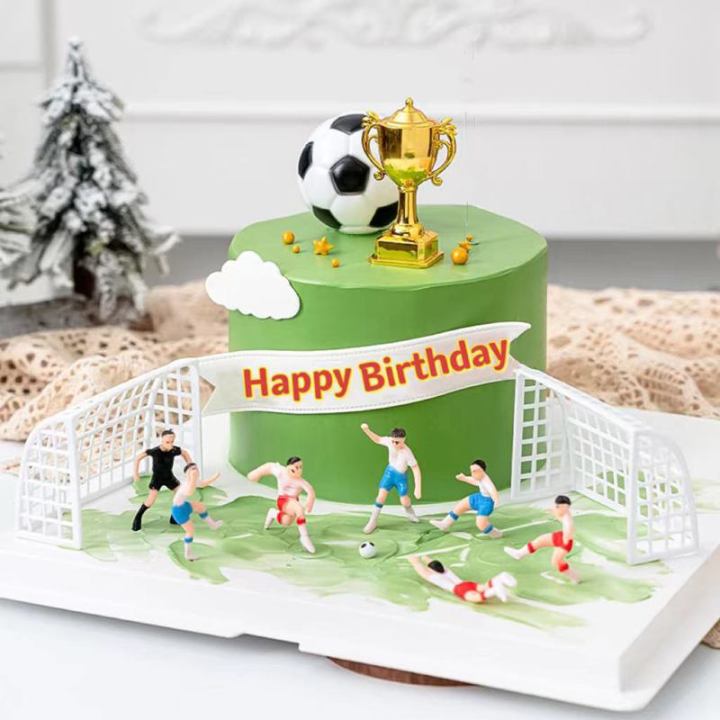 Soccer Birthday Cake Topper Boy Party Football Birthday