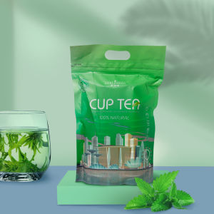 MERLINBIRD Instant Cup Tea - Peppermint Green Tea Composite Bag (20 cups in a bag)