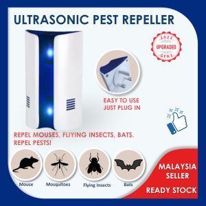 Ultrasonic Pest Repeller Control Malaysia Plug Dual Function Pest Repeller Chase Mosquito Fly Rat Spider Cockroach Away