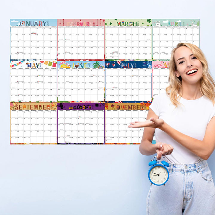 2025 Wall Calendar Laminated Premium Laminated Paper Calendar 2025 ...